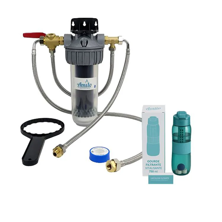 Filtre sous-&eacute;vier bypass & flexibles + gourde