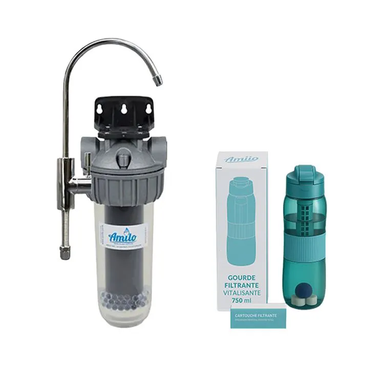 Filtre sous-&eacute;vier rob col-de-cygne +gourde offerte